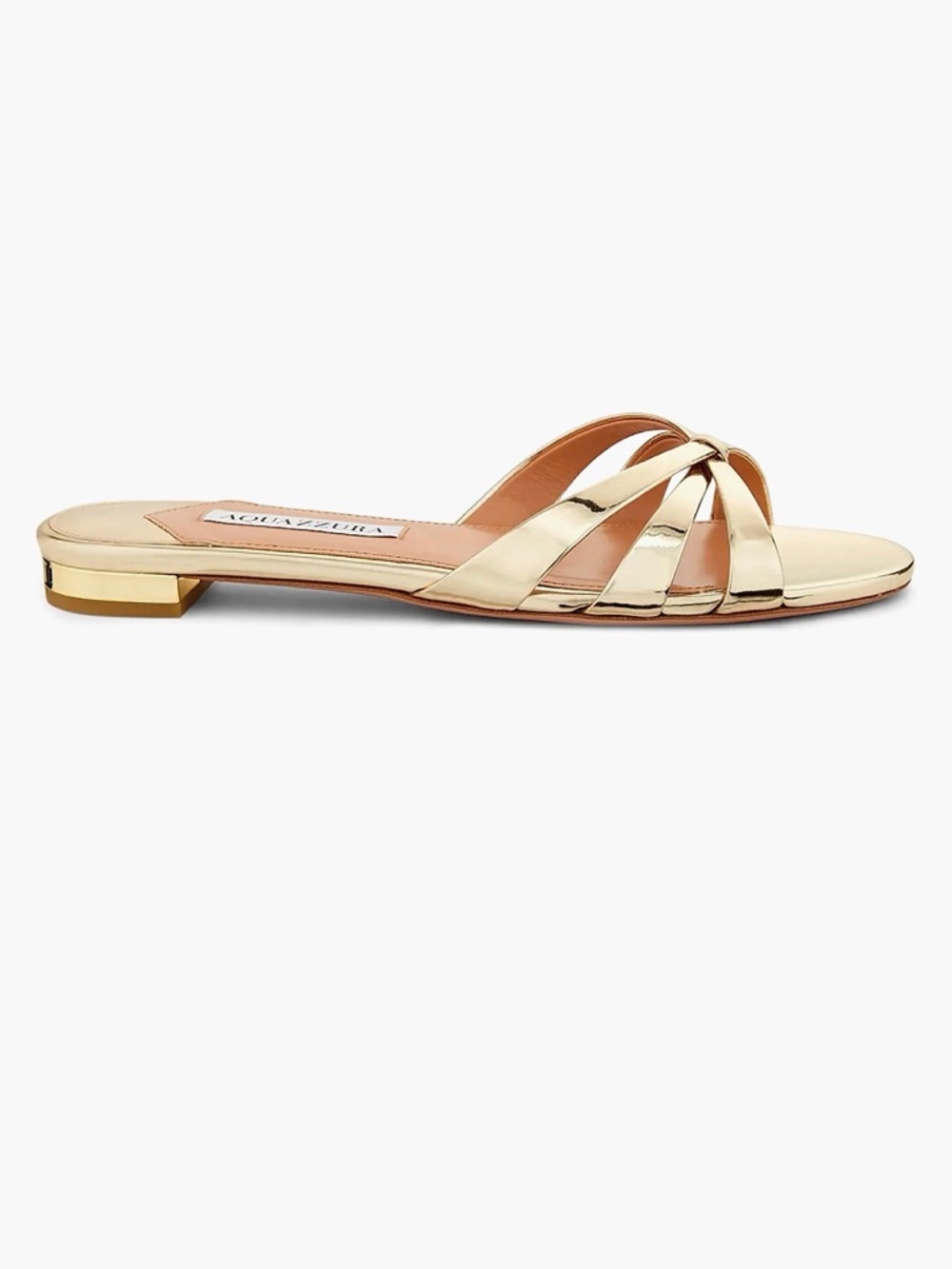 Aquazzura - Tati Leather Slide Sandals - size 37.5 - Picture 8 of 8